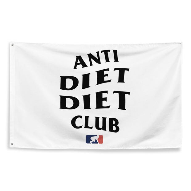 Anti Diet, Diet Club (White) - Flag