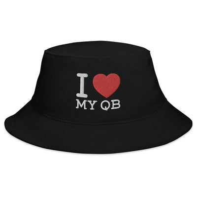 I Love My QB Bucket Hat - No Logo