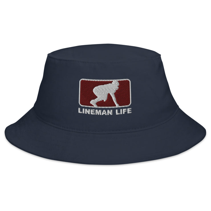 Lineman Life Bucket Hat - Maroon