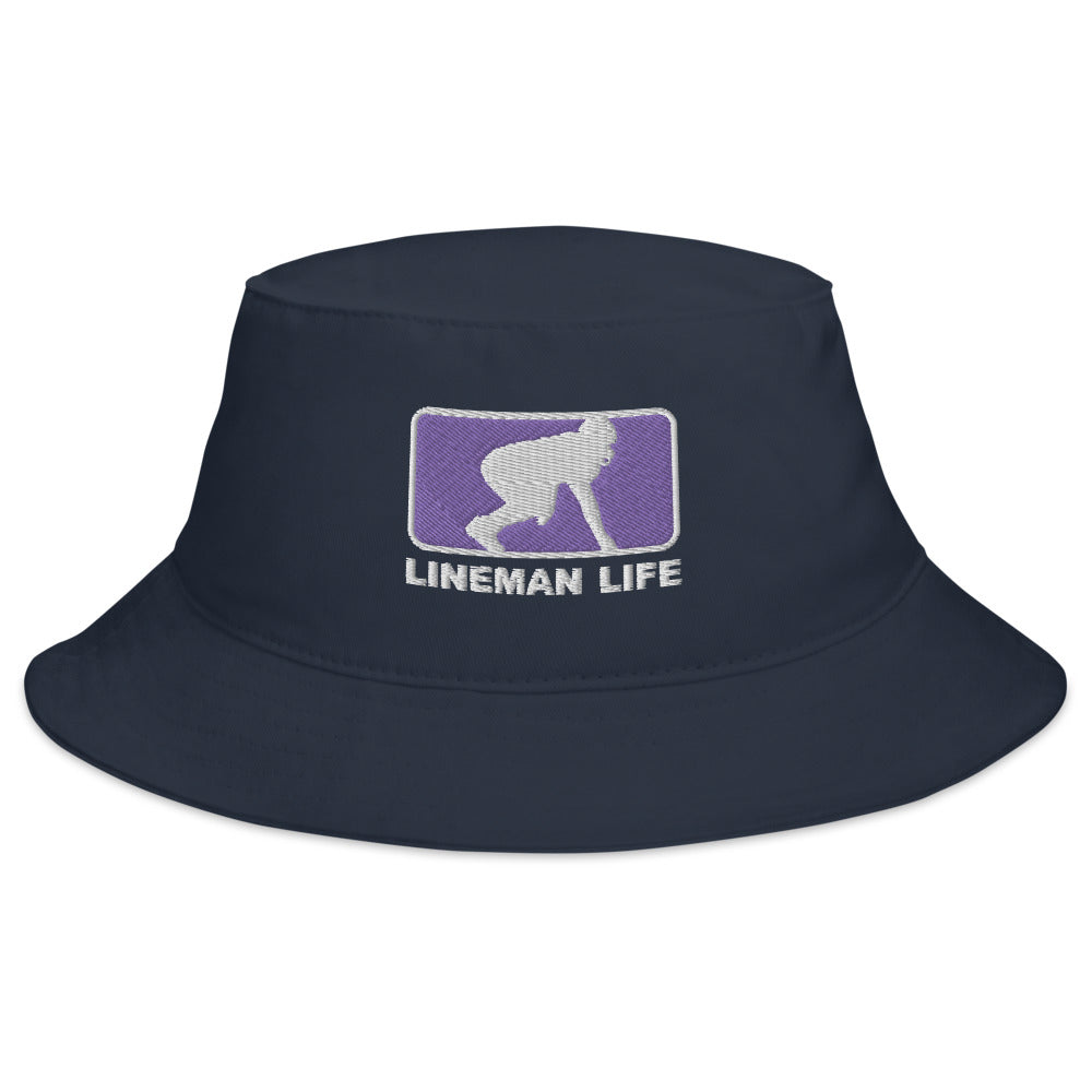 Lineman Life Bucket Hat - Purple