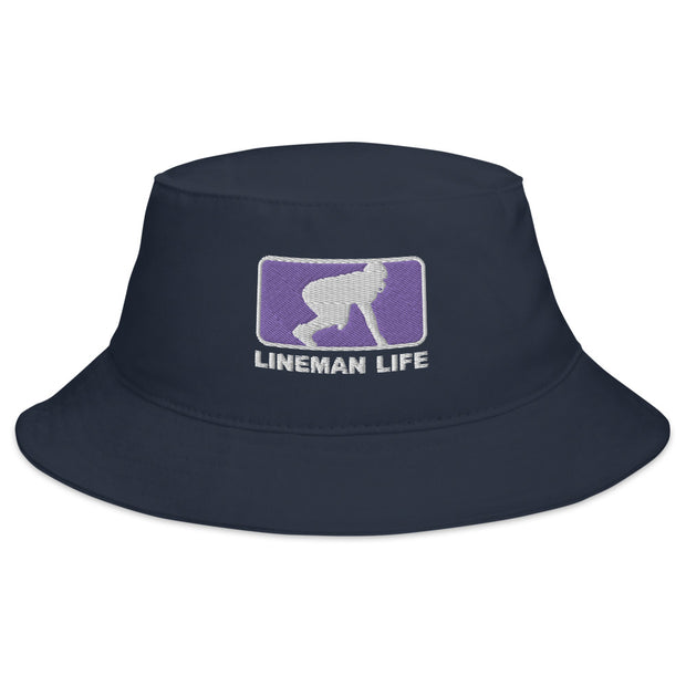 Lineman Life Bucket Hat - Purple