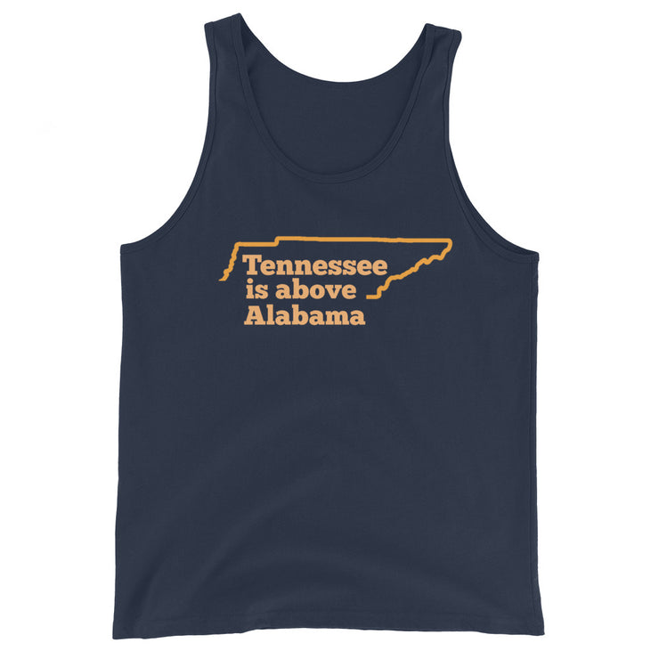Tennessee is above Alabama