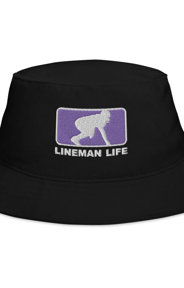 Lineman Life Bucket Hat - Purple