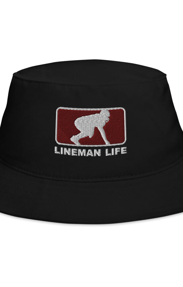 Lineman Life Bucket Hat - Maroon