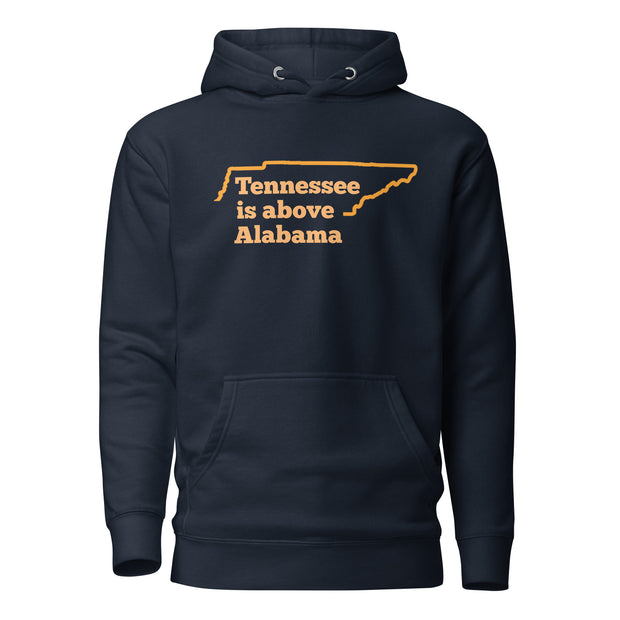 Tennessee is above Alabama