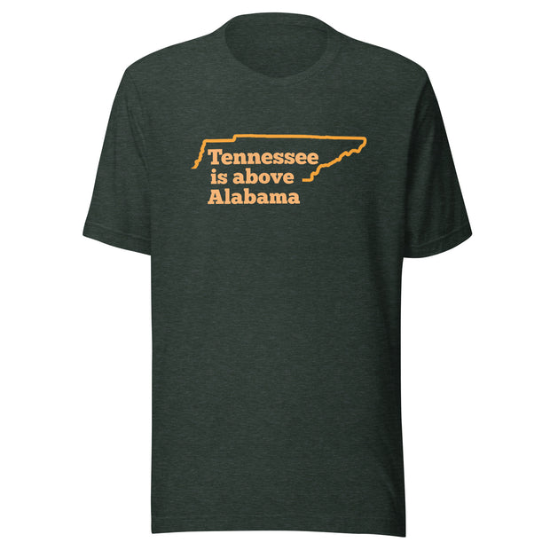 Tennessee is above Alabama